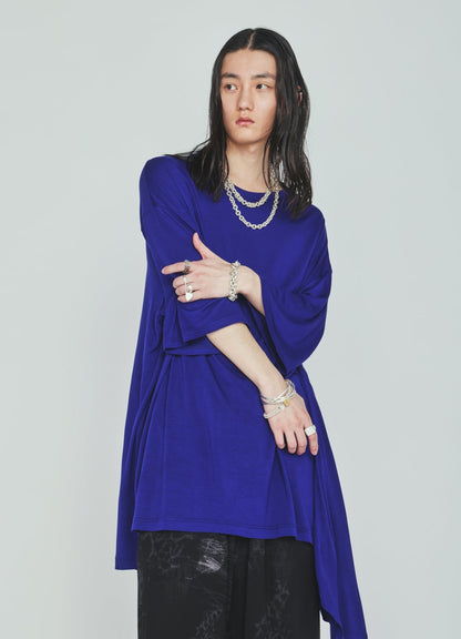 RAYON JERSEY DRAPE T-SHIRT