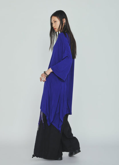 RAYON JERSEY DRAPE T-SHIRT