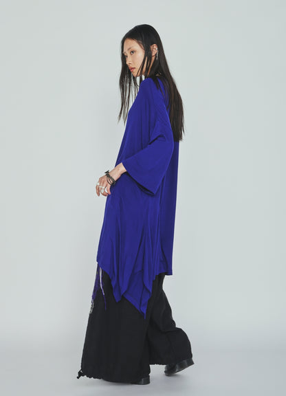 RAYON JERSEY DRAPE T-SHIRT