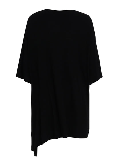 RAYON JERSEY DRAPE T-SHIRT