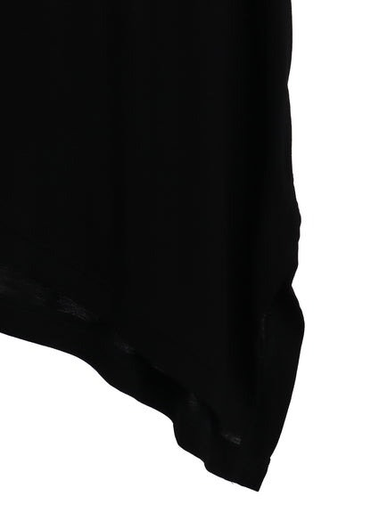 RAYON JERSEY DRAPE T-SHIRT