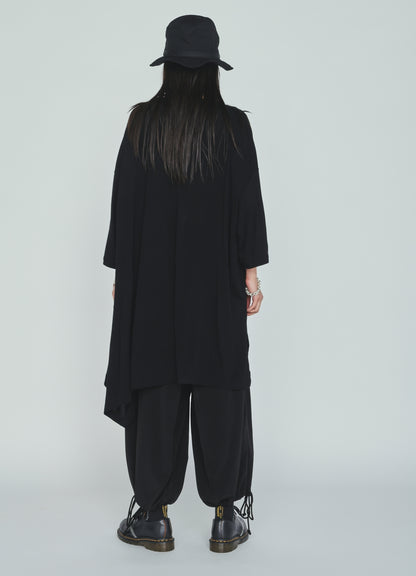 RAYON JERSEY DRAPE T-SHIRT
