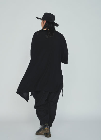 RAYON JERSEY DRAPE T-SHIRT