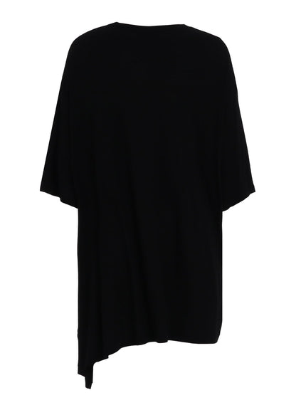 RAYON JERSEY DRAPE T-SHIRT