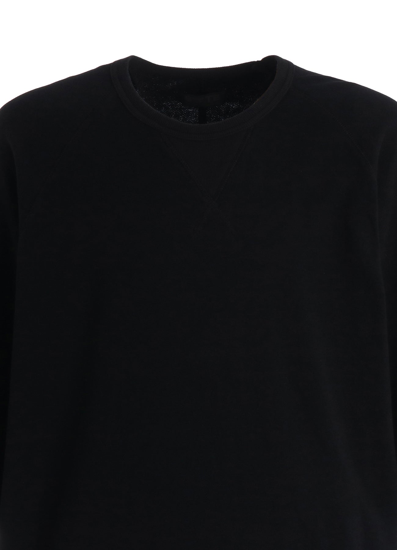 40/1 COTTON GAUZE FLEECE OVERSIZED RAGLAN T-SHIRT WITH GUSSETS