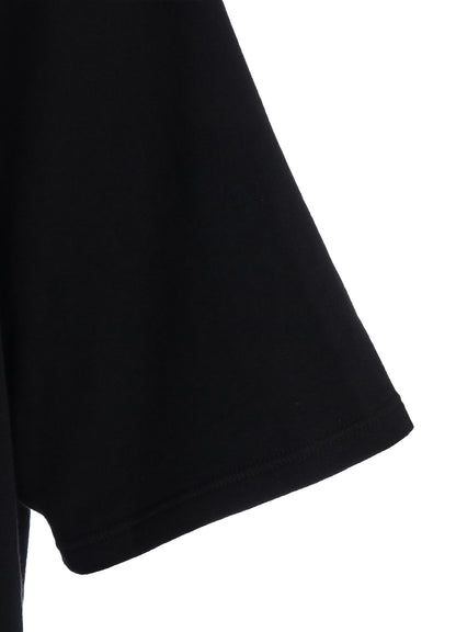 40/1 COTTON GAUZE FLEECE OVERSIZED RAGLAN T-SHIRT WITH GUSSETS