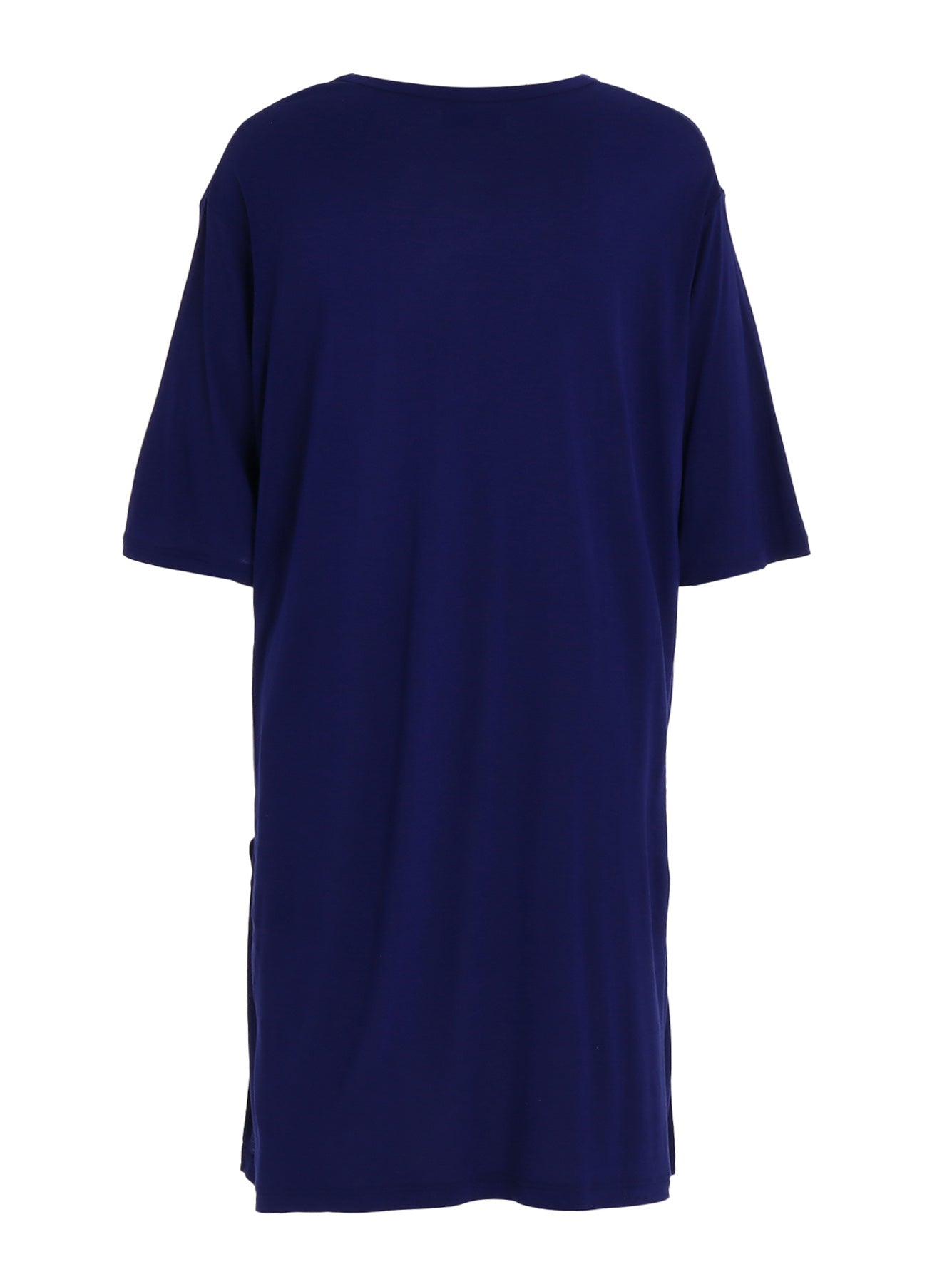 RAYON JERSEY SIDE SLITS LONG T-SHIRT