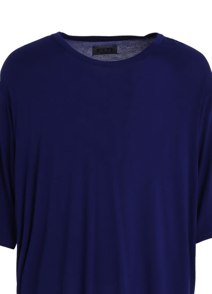 RAYON JERSEY SIDE SLITS LONG T-SHIRT