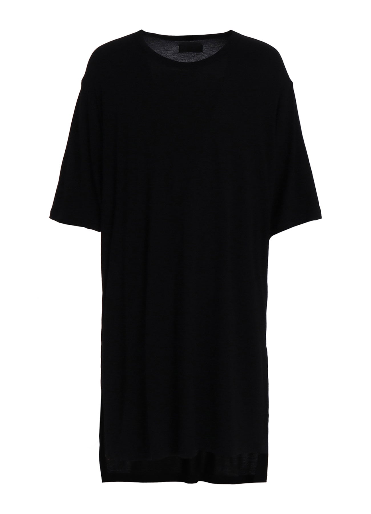 RAYON JERSEY SIDE SLITS LONG T-SHIRT
