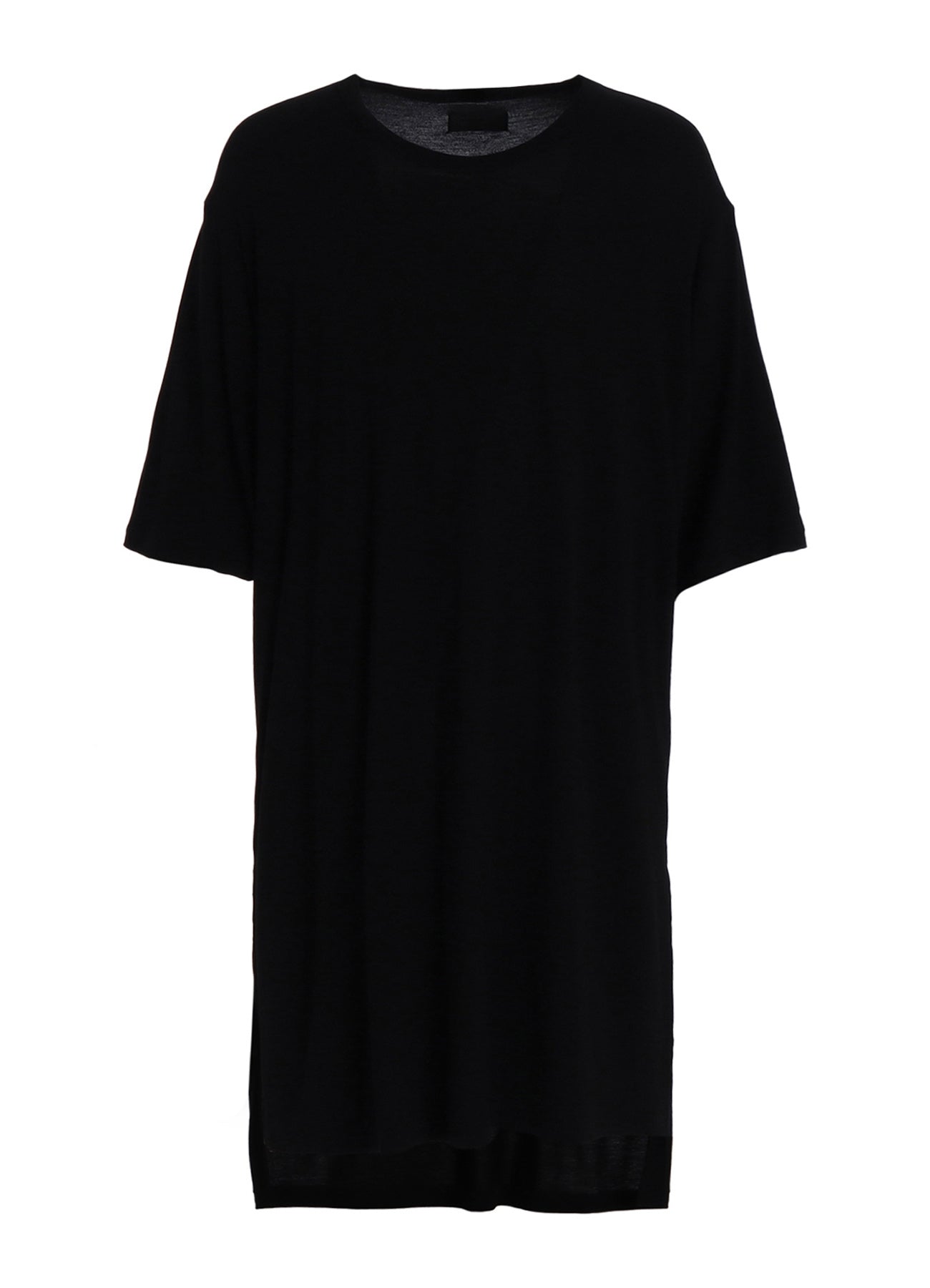 RAYON JERSEY SIDE SLITS LONG T-SHIRT
