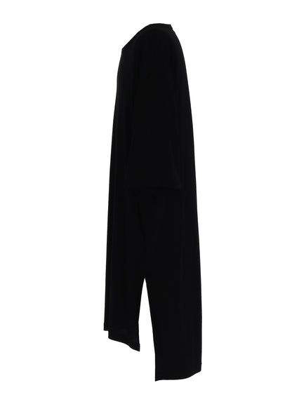 RAYON JERSEY SIDE SLITS LONG T-SHIRT