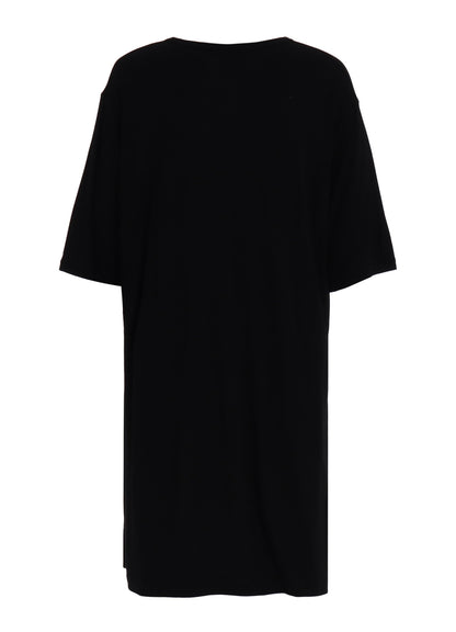RAYON JERSEY SIDE SLITS LONG T-SHIRT