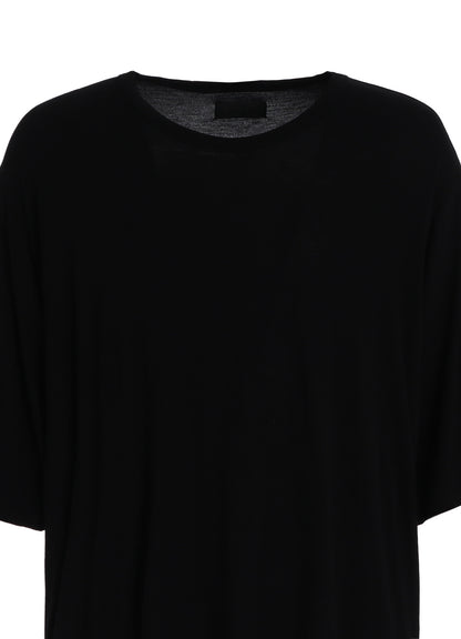 RAYON JERSEY SIDE SLITS LONG T-SHIRT