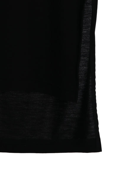 RAYON JERSEY SIDE SLITS LONG T-SHIRT