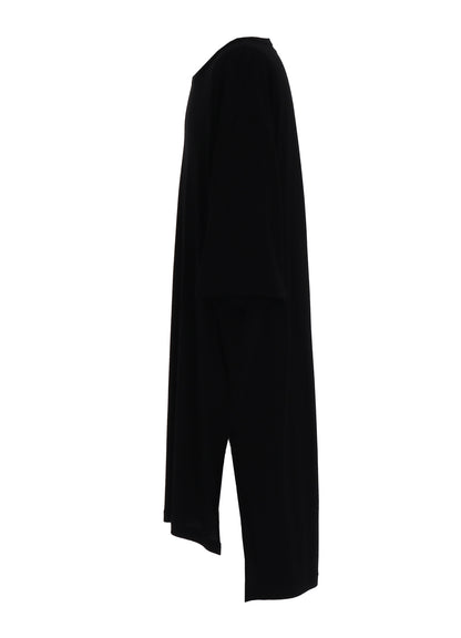 RAYON JERSEY SIDE SLITS LONG T-SHIRT