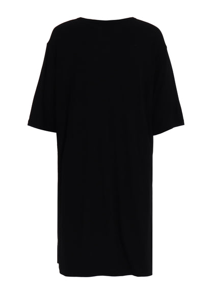 RAYON JERSEY SIDE SLITS LONG T-SHIRT