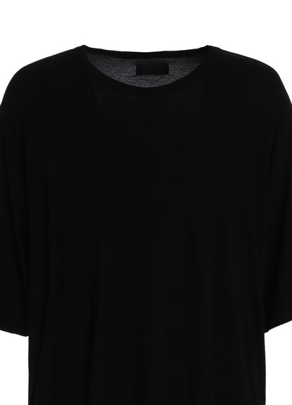 RAYON JERSEY SIDE SLITS LONG T-SHIRT