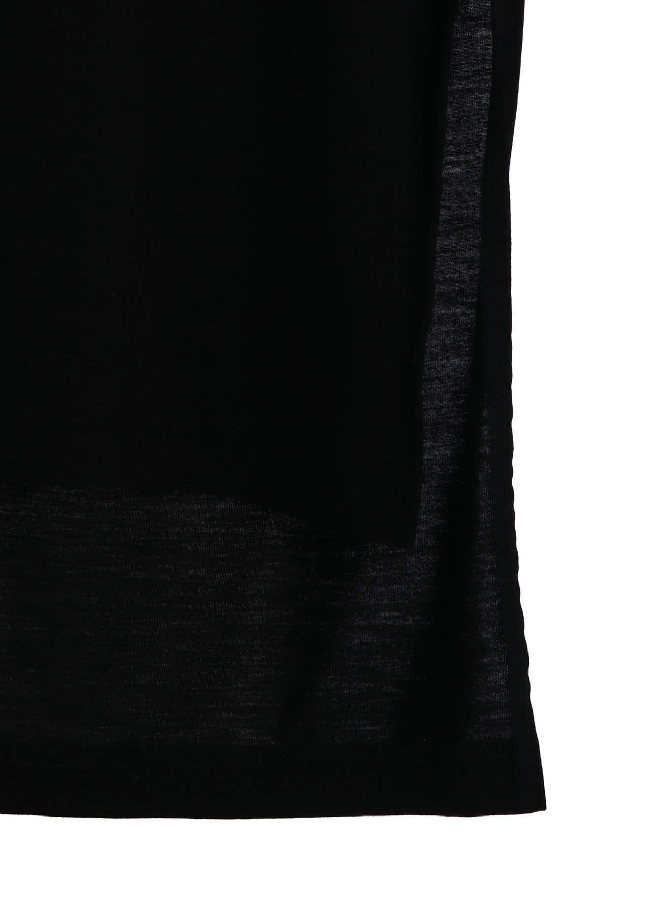 RAYON JERSEY SIDE SLITS LONG T-SHIRT