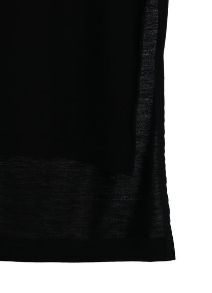 RAYON JERSEY SIDE SLITS LONG T-SHIRT