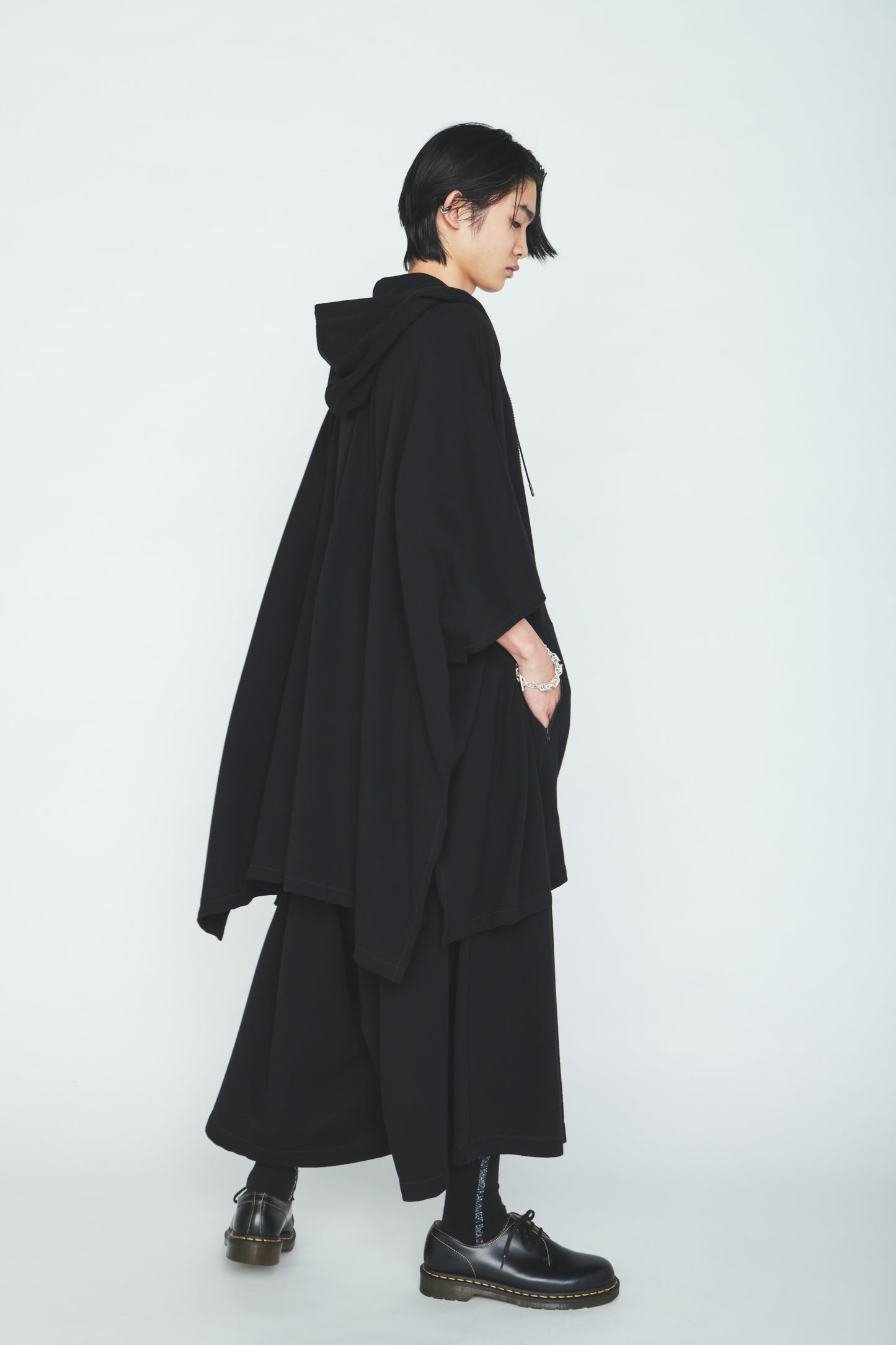 40/1 COTTON GAUZE FLEECE PONCHO
