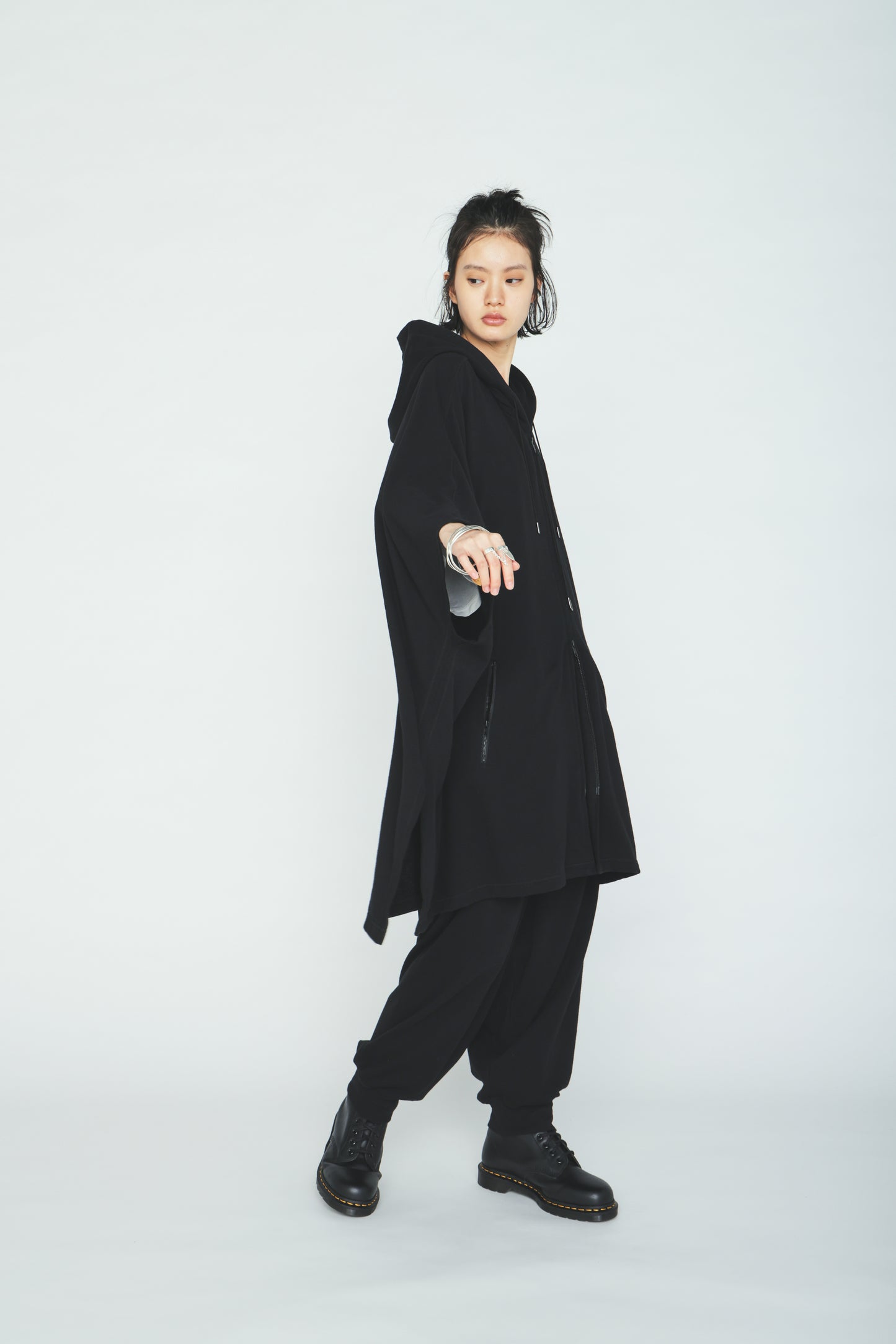 40/1 COTTON GAUZE FLEECE PONCHO