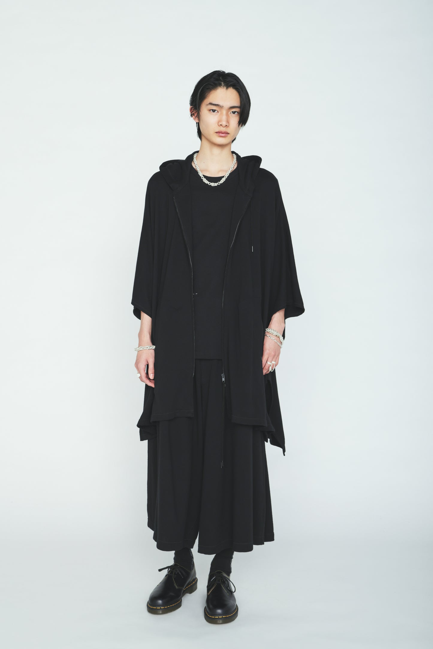 40/1 COTTON GAUZE FLEECE PONCHO