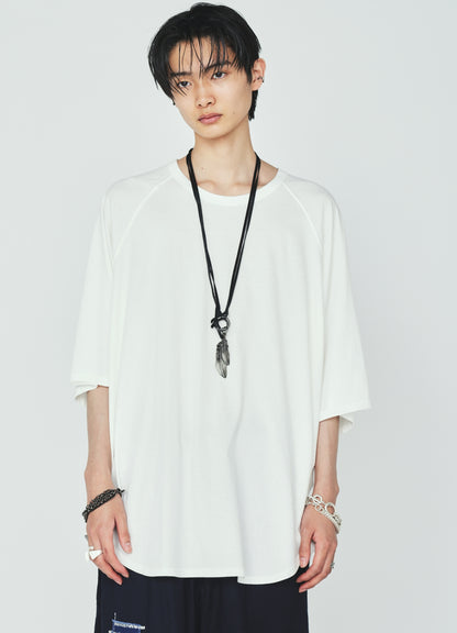 30/COTTON JERSEY OVERSIZE RAGLAN T-SHIRT