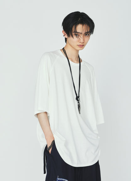 30/COTTON JERSEY OVERSIZE RAGLAN T-SHIRT
