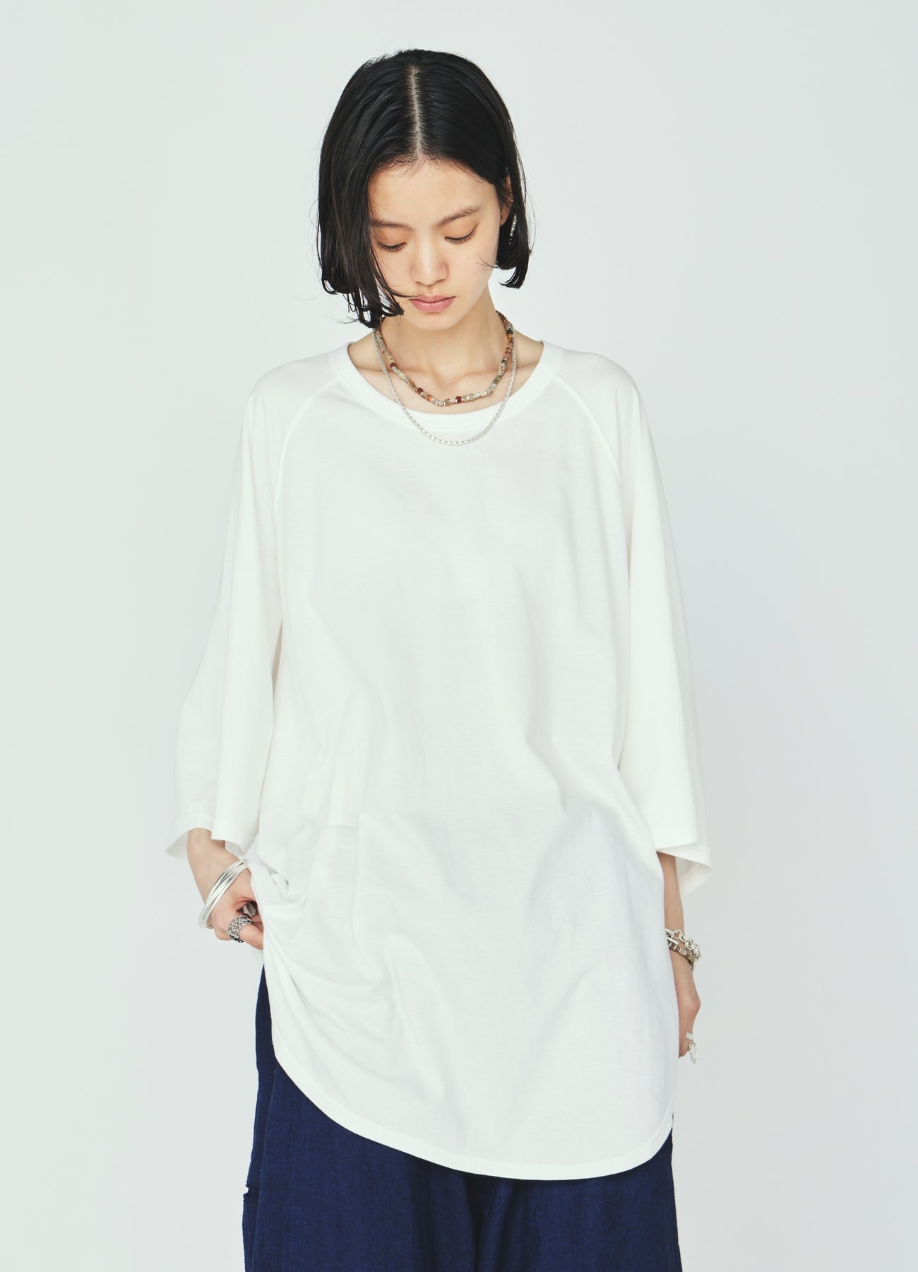 30/COTTON JERSEY OVERSIZE RAGLAN T-SHIRT