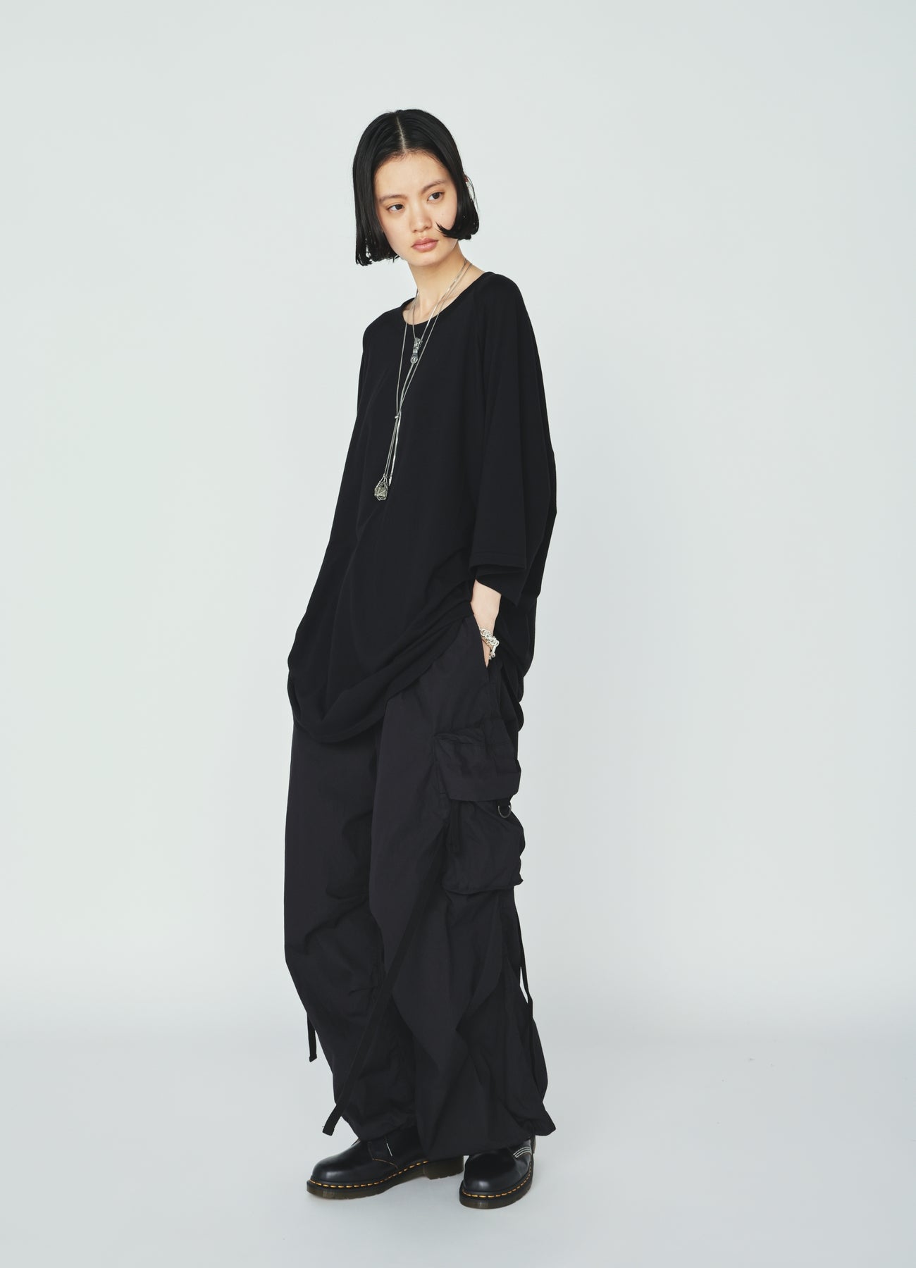 30/COTTON JERSEY OVERSIZE RAGLAN T-SHIRT