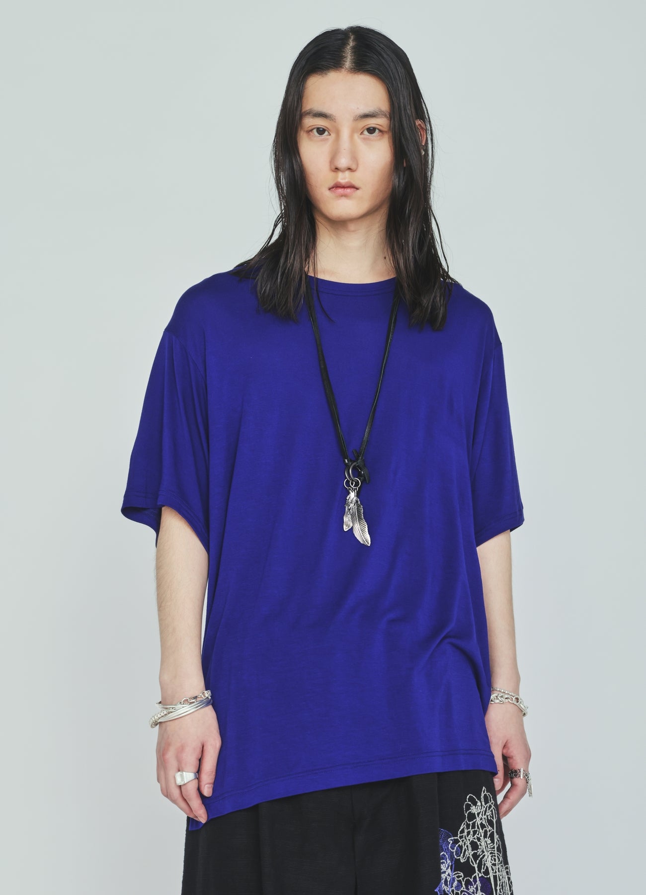 RAYON JERSEY SIDE SLITS T-SHIRT – THE SHOP YOHJI YAMAMOTO