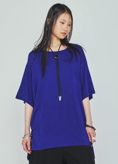 RAYON JERSEY SIDE SLITS T-SHIRT