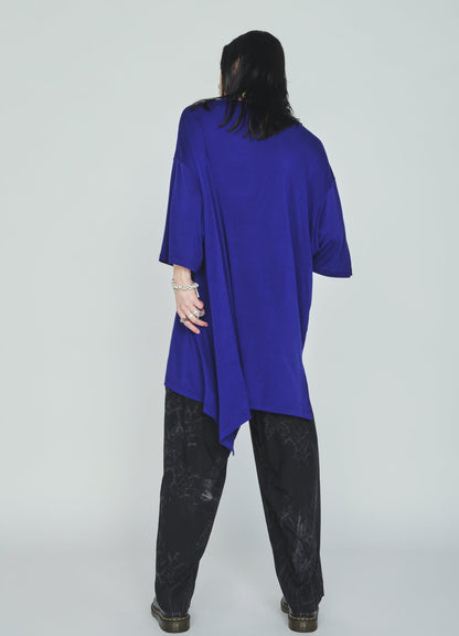RAYON JERSEY SIDE SLITS T-SHIRT