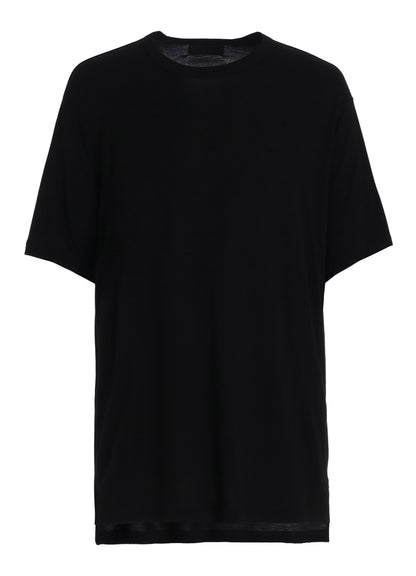 RAYON JERSEY SIDE SLITS T-SHIRT