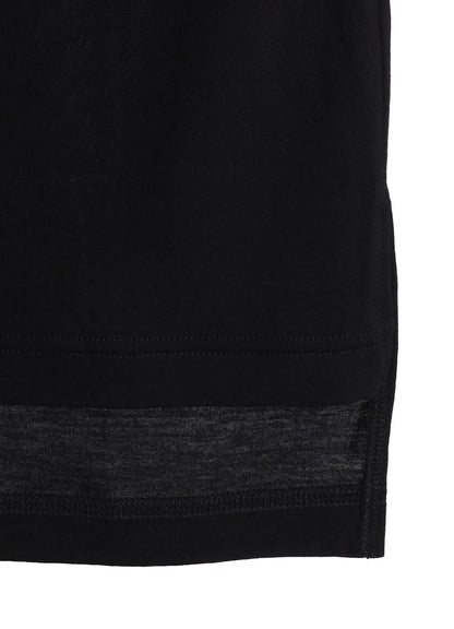 RAYON JERSEY SIDE SLITS T-SHIRT