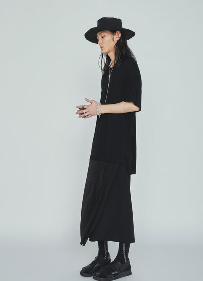 RAYON JERSEY SIDE SLITS T-SHIRT