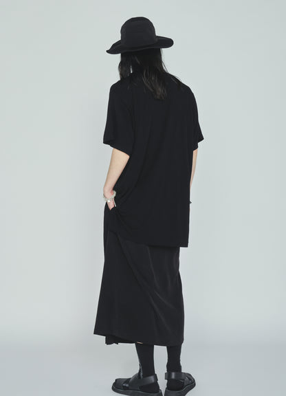 RAYON JERSEY SIDE SLITS T-SHIRT