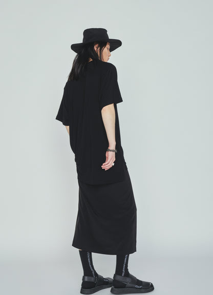 RAYON JERSEY SIDE SLITS T-SHIRT