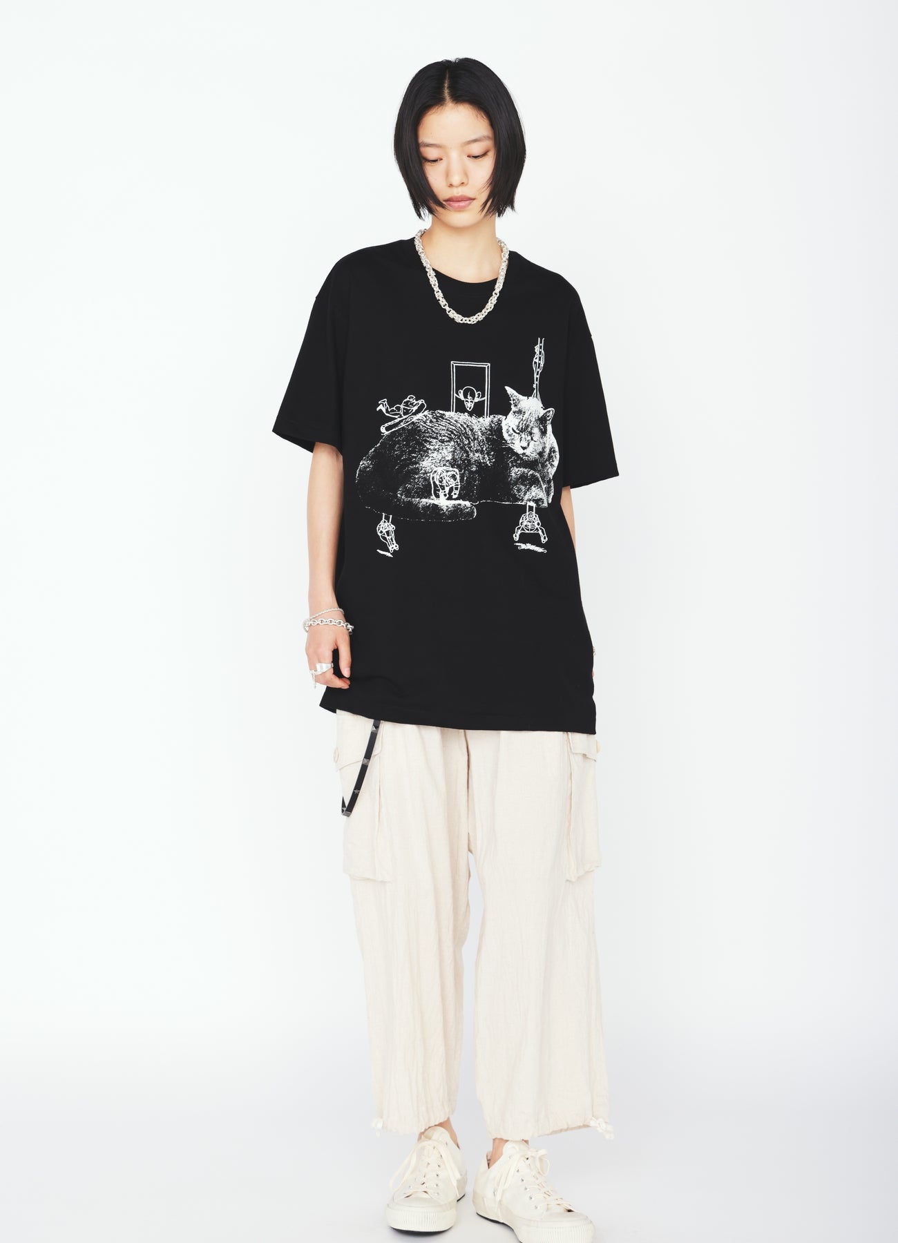 GRAPHIC T-SHIRT -CAT AMUSEMENT PARK-
