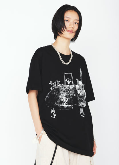 GRAPHIC T-SHIRT -CAT AMUSEMENT PARK-