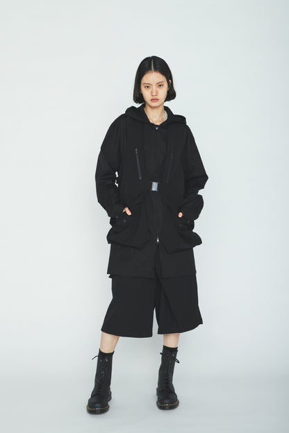 WASHER WOOL GABARDINE SIDE BELTED VEST