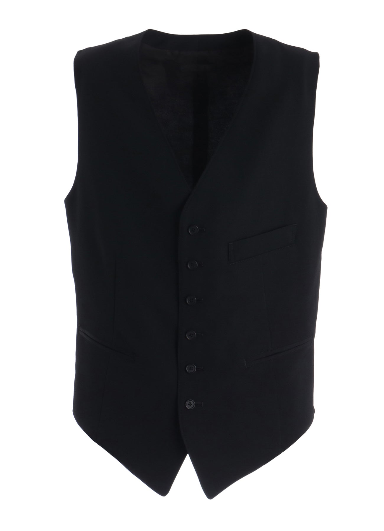 WASHER WOOL GABARDINE V NECK VEST