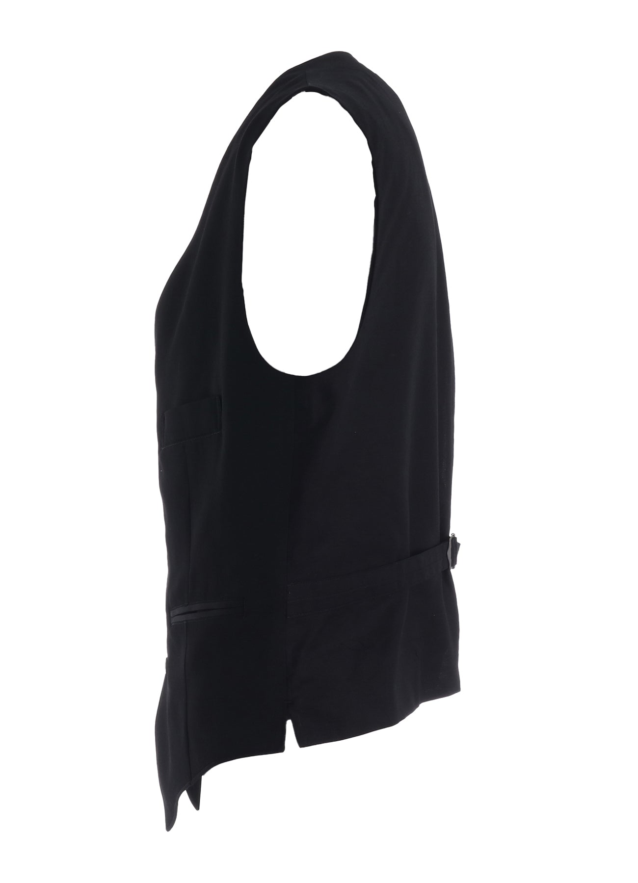 WASHER WOOL GABARDINE V NECK VEST