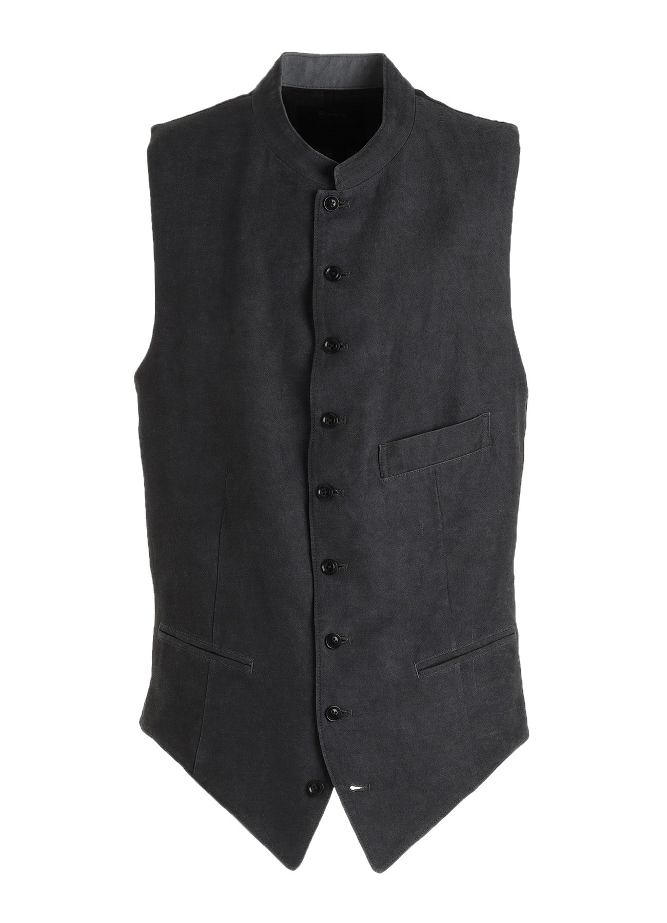 VIS/LI TWILL PIGMENT PRINT STAND COLLAR VEST