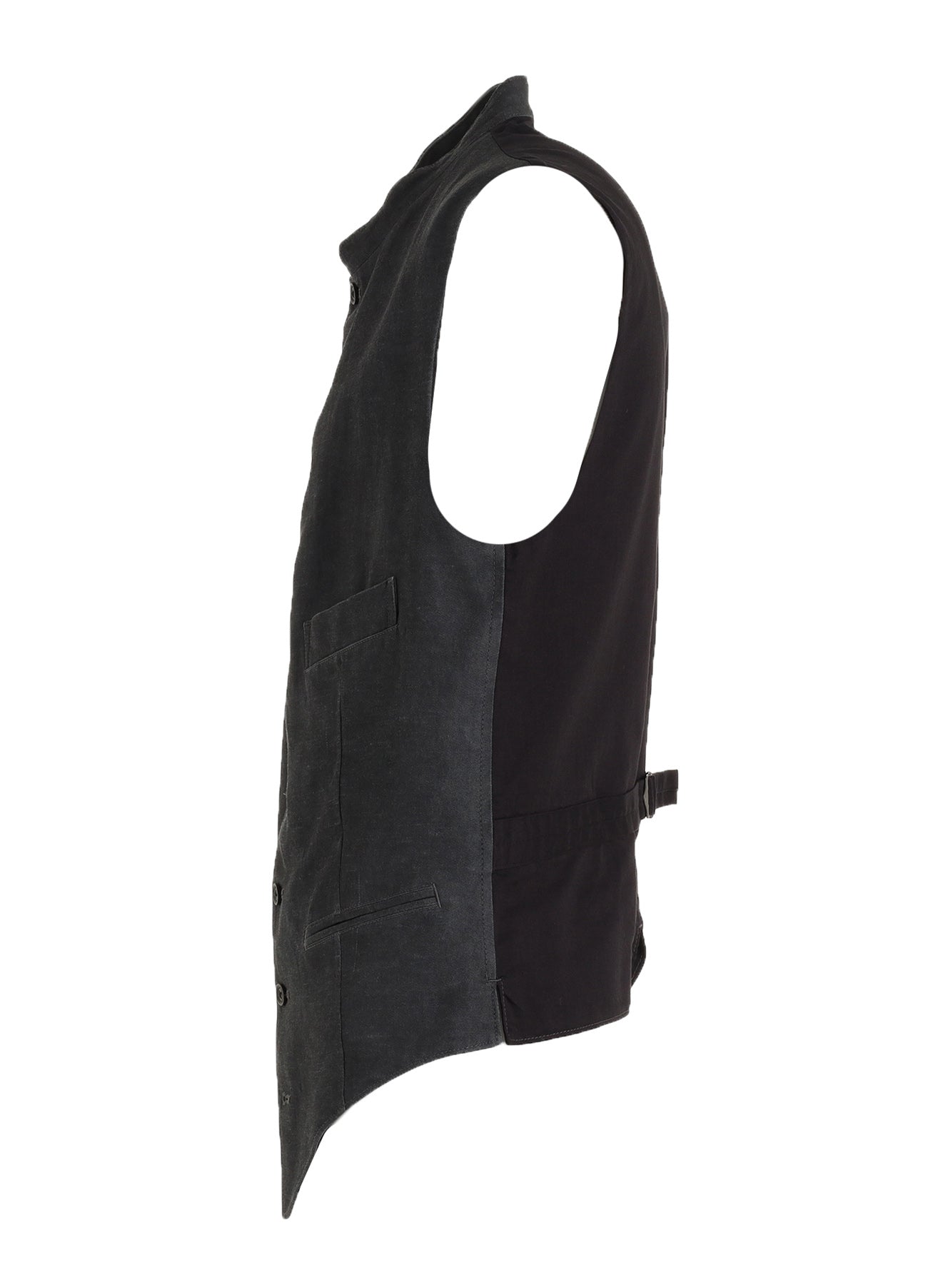 VIS/LI TWILL PIGMENT PRINT STAND COLLAR VEST