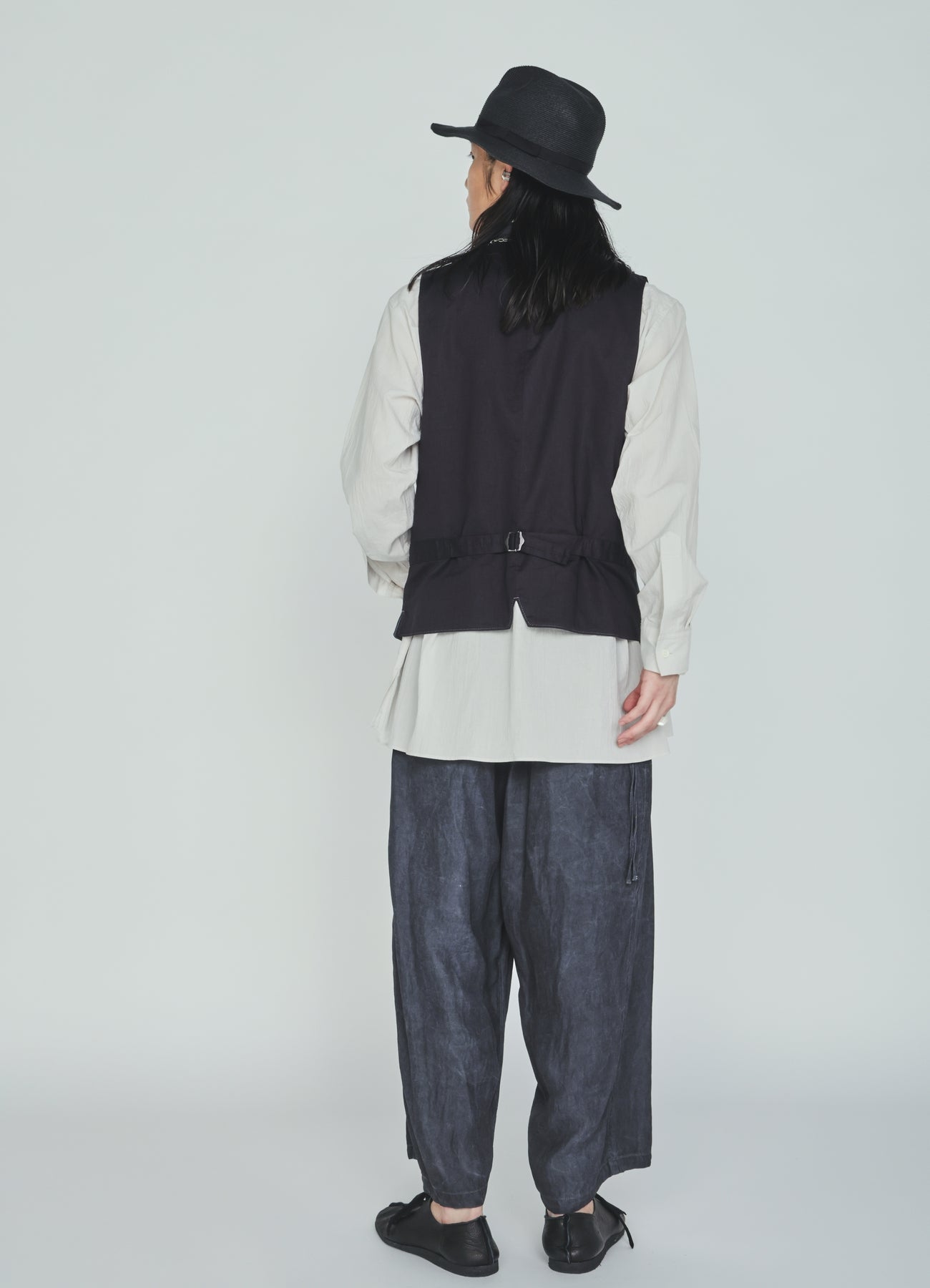 VIS/LI TWILL PIGMENT PRINT STAND COLLAR VEST