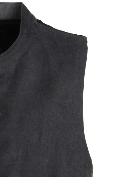 VIS/LI TWILL PIGMENT PRINT STAND COLLAR VEST