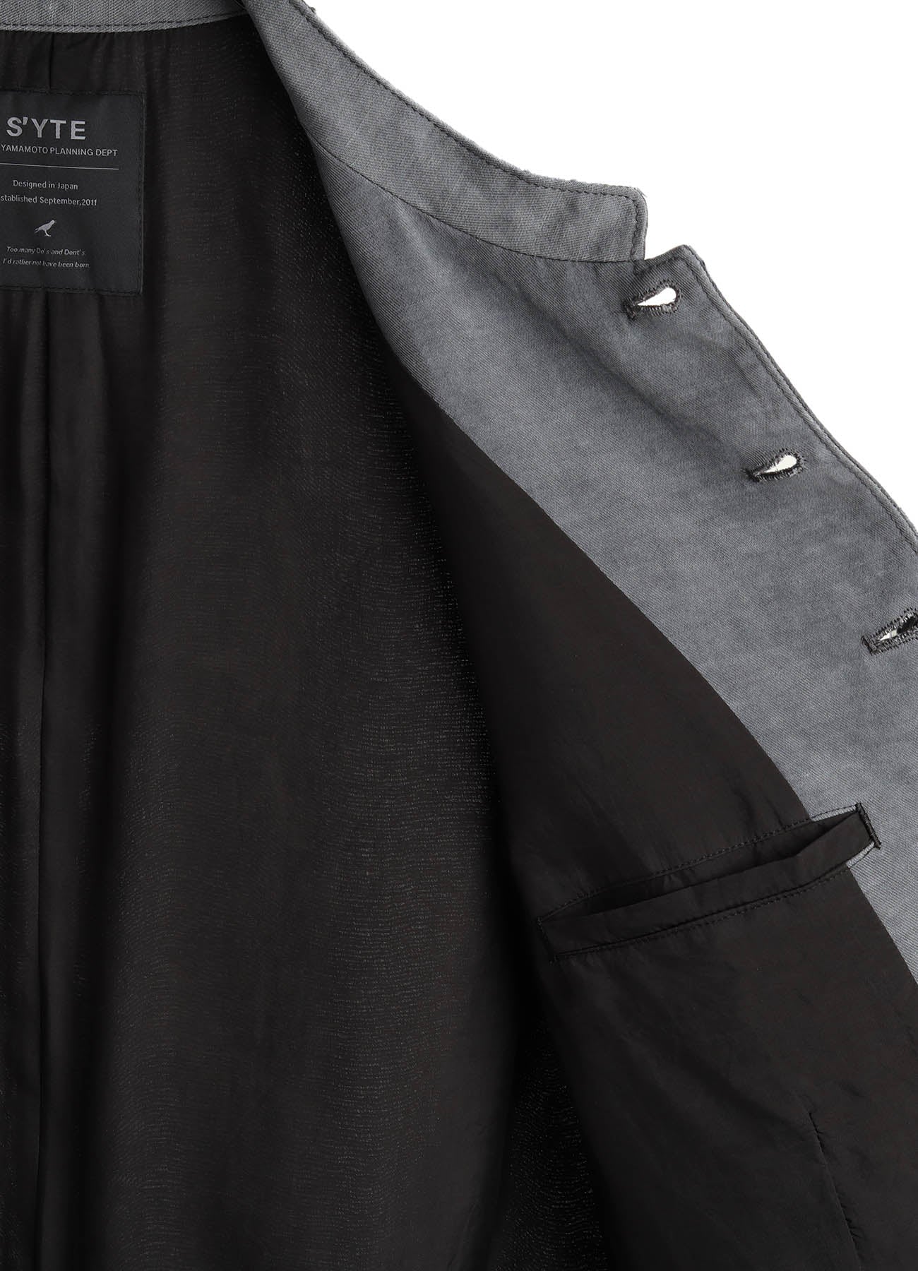 VIS/LI TWILL PIGMENT PRINT STAND COLLAR VEST