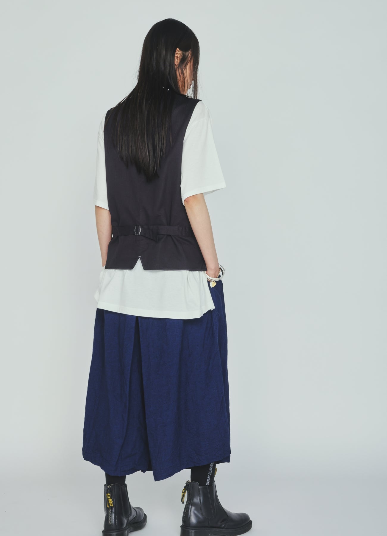 VIS/LI TWILL PIGMENT PRINT STAND COLLAR VEST