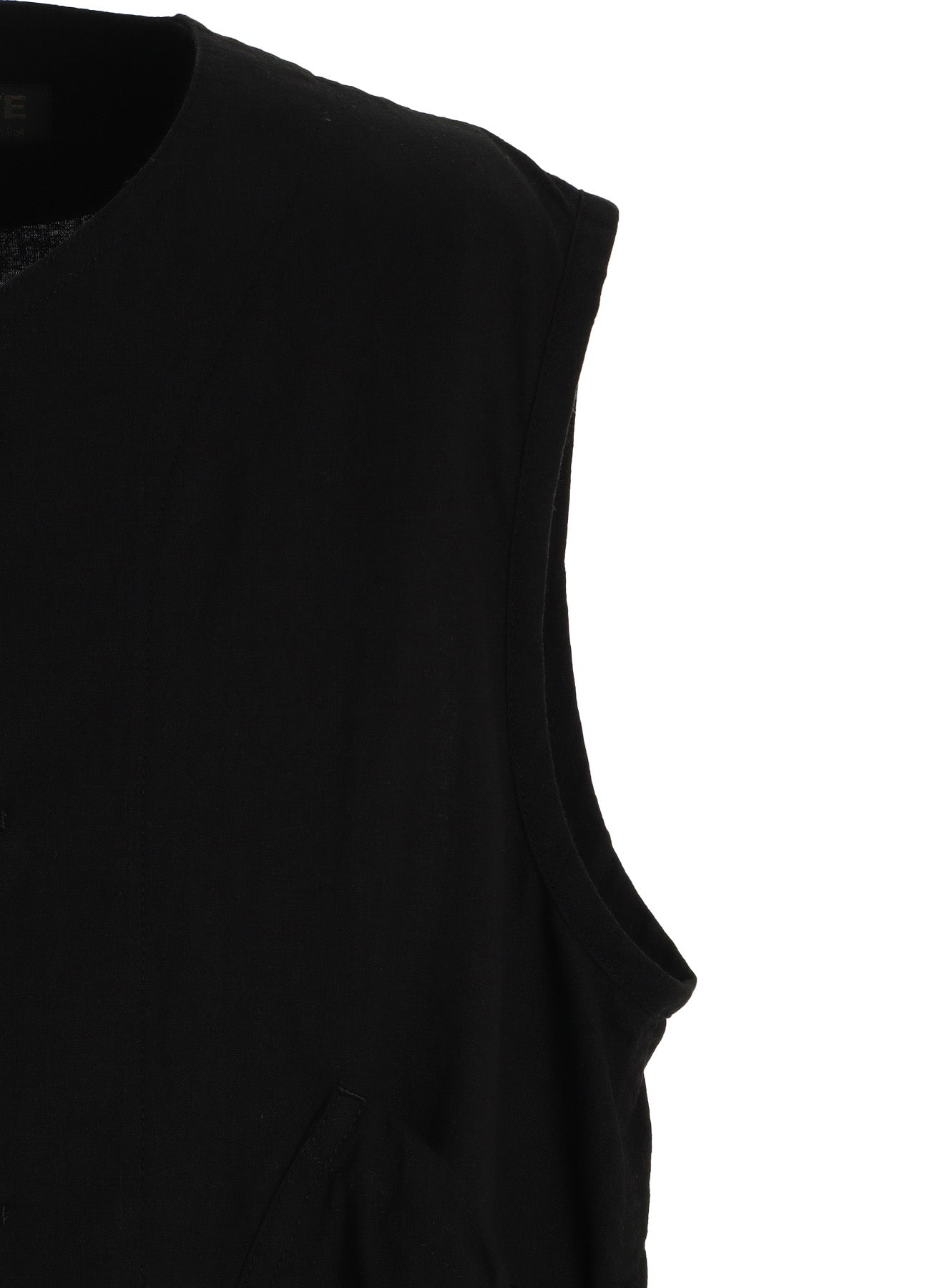 Cotton-Linen Poplin GATHERED POCKET VEST – THE SHOP YOHJI YAMAMOTO